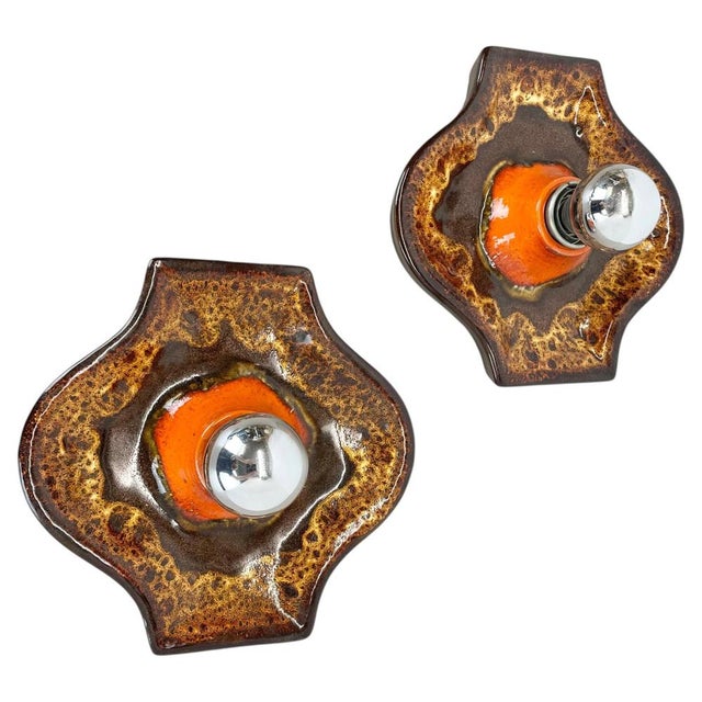 Article: Wall light sconce set of two. Producer: Hustadt Leuchten, Germany. Origin: Germany. Age: 1970s. : Original 1970s...