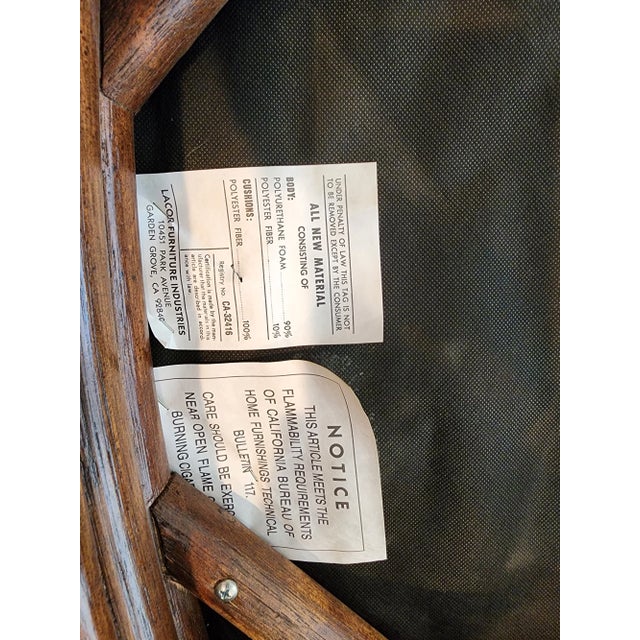 1980s Vintage Set of 6 Lacor Dining Room Chairs With Upholstery For Sale - Image 9 of 11