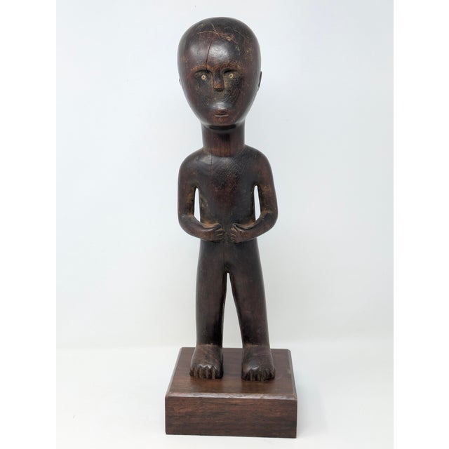 Hand-Carved Folk Art Ancestor Statue: Nyamwezi People of Tanzania For Sale In Portland, OR - Image 6 of 9