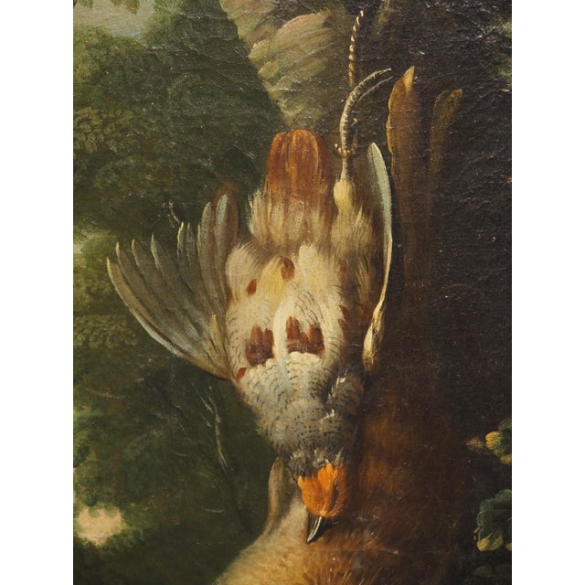 Pair of French Antique Hunt Trophy Paintings in Giltwood Frames, 19th Century For Sale - Image 10 of 18