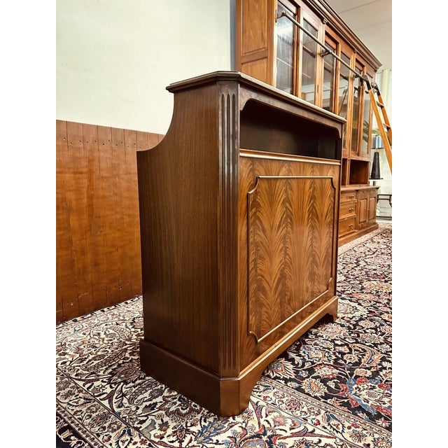 Vintage English Bar with Bar Stools, Set of 4 For Sale - Image 5 of 18