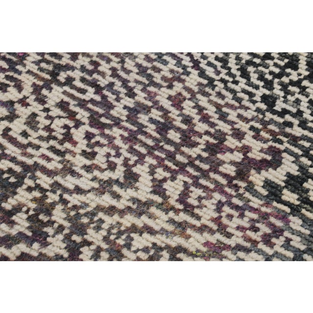 2010s Rug & Kilim's Modern Rug in Monochromatic Black and White Abstract Pattern For Sale - Image 5 of 7