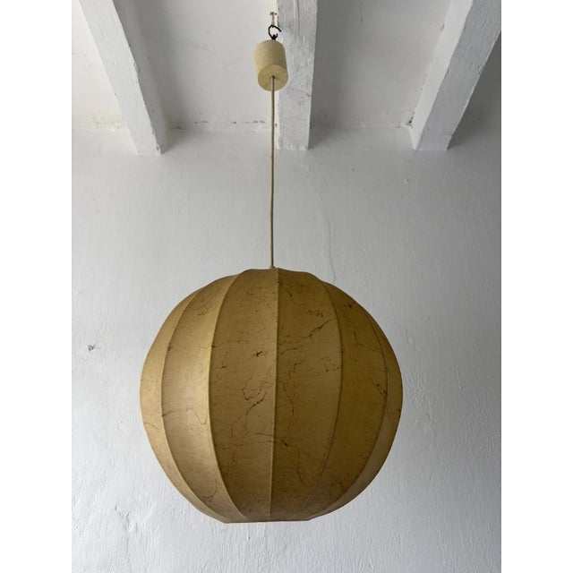 Plastic Hans Bergstrom by Atelje Lyktan, Cocoon Ceiling Pendant Resin Chandelier Flos For Sale - Image 7 of 9