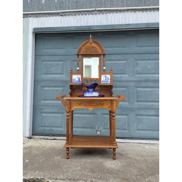 1890 WashStand With Basin & Pitcher by Ironstone England Chairish