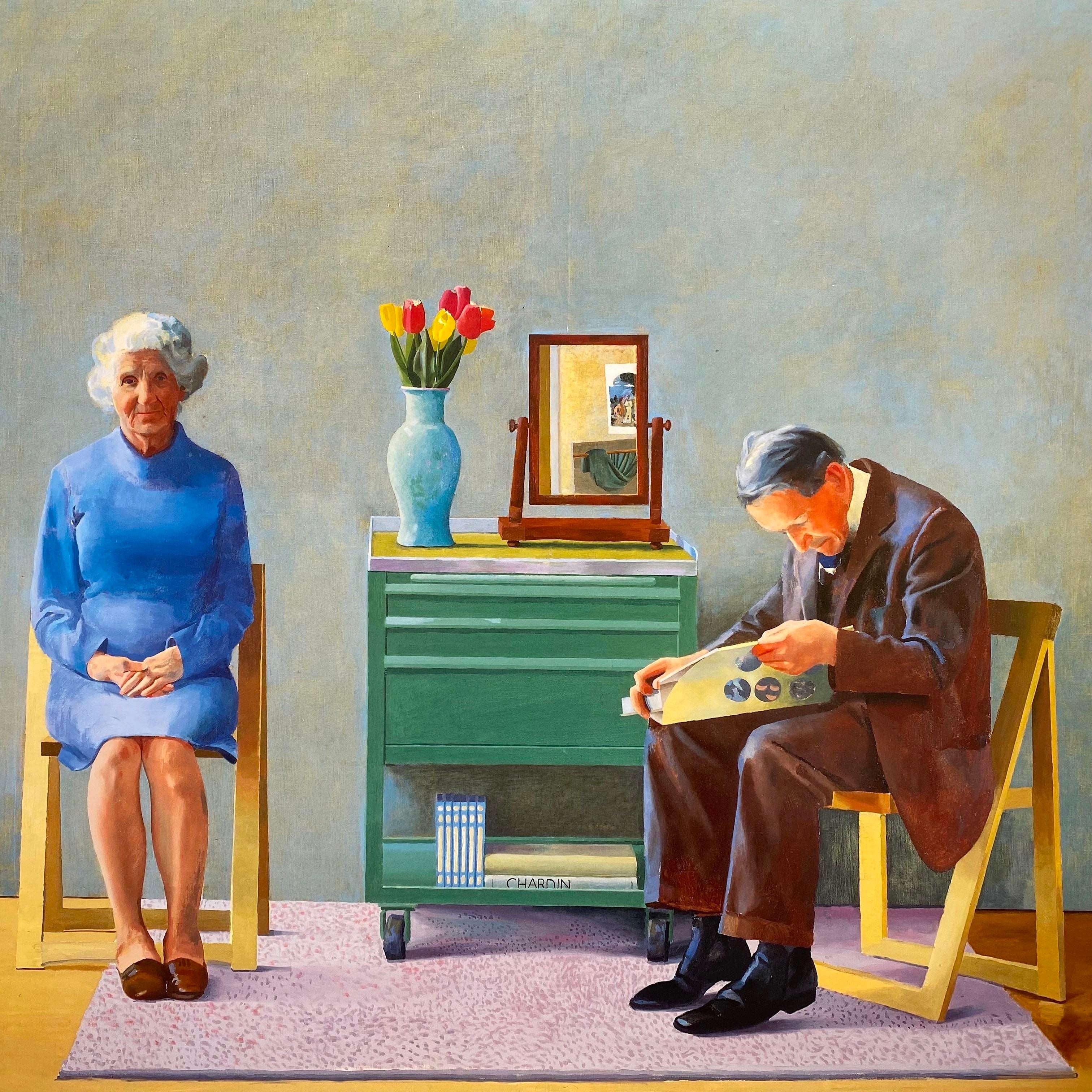 David Hockney Vintage 1996 Lithograph Print Framed Tate Gallery