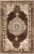 Mid 20th Century Brown Background Floral Medallion Vintage Turkish Kars Rug in Ivory and Taupe For Sale - Image 10 of 10