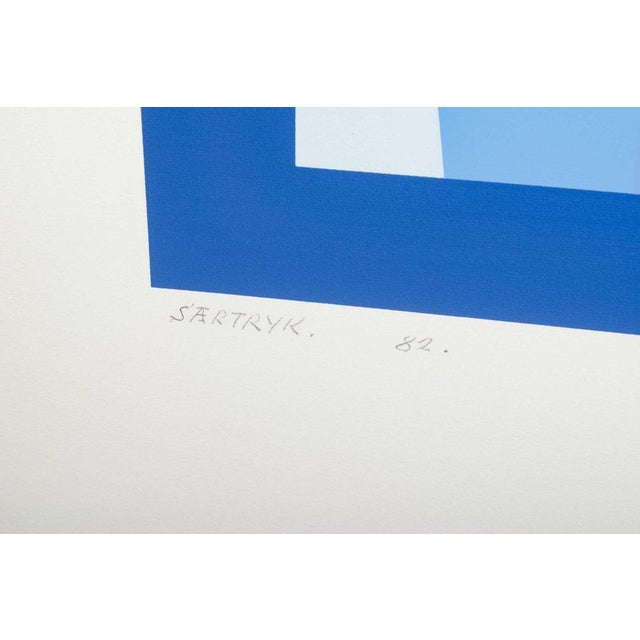 Bamse Kragh-Jacobsen, Geometric Abstract Work, 1982, Serigraph on Paper For Sale - Image 4 of 6
