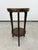 Vienna Secession Oak Side Table with Brass Top and Beaded Details, 1890s For Sale - Image 3 of 10