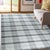 Light Gray 5x8 Lila Bianca Gray Geometric Modern Flatweave Wool Carpet Rug For Sale - Image 8 of 8
