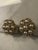 Metal 1950s Crown Trifari Pearl Cluster Clip on Earrings, Pair For Sale - Image 7 of 9