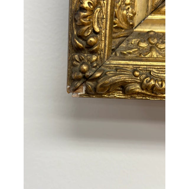 Rustic Late 20th Century Original Antique Oil Painting, Moody Florals, Framed For Sale - Image 3 of 12