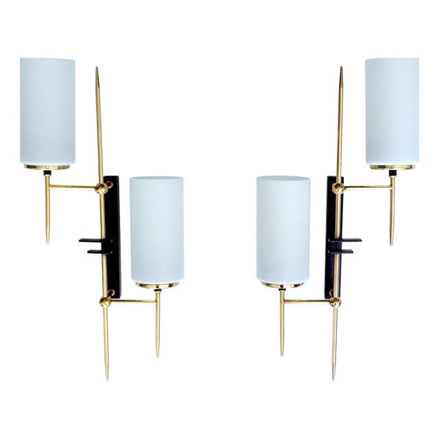 Wall Lights from Lunel, 1960s, Set of 2 For Sale