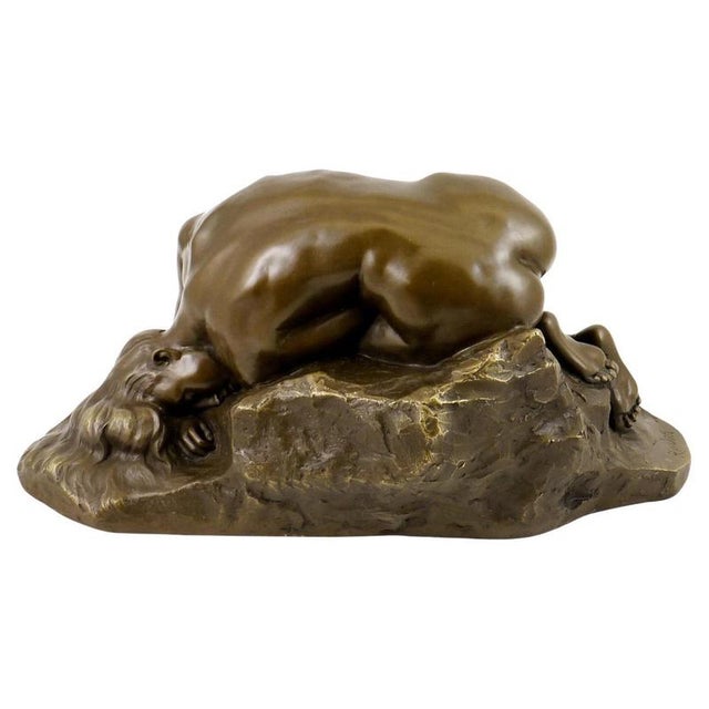 Modern Brown Patinated Sculpture, 20th Century, Bronze For Sale - Image 10 of 10