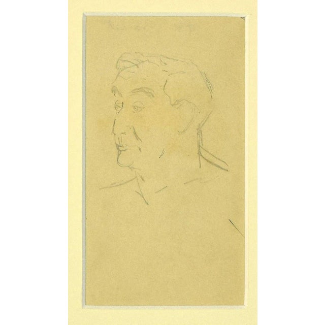 Laurent Bonet - Young Boy - Original Drawing on Paper by Laurent Bonet - 1880s For Sale