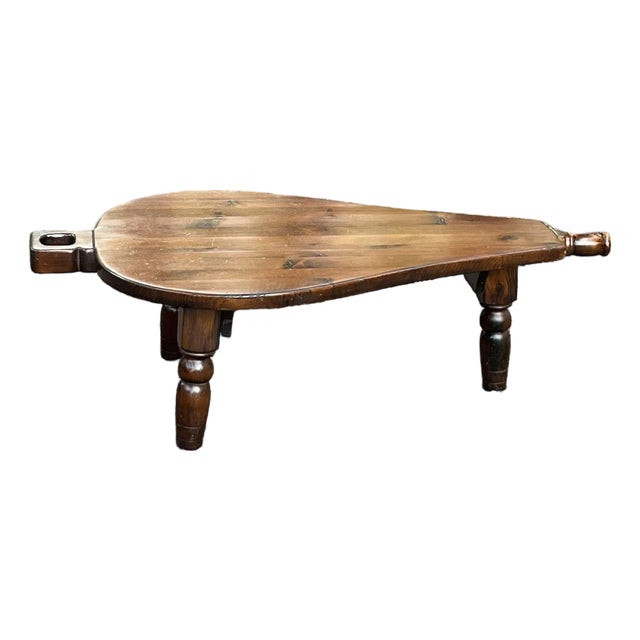 Vintage Pine Bellows Inspired Coffee Table For Sale
