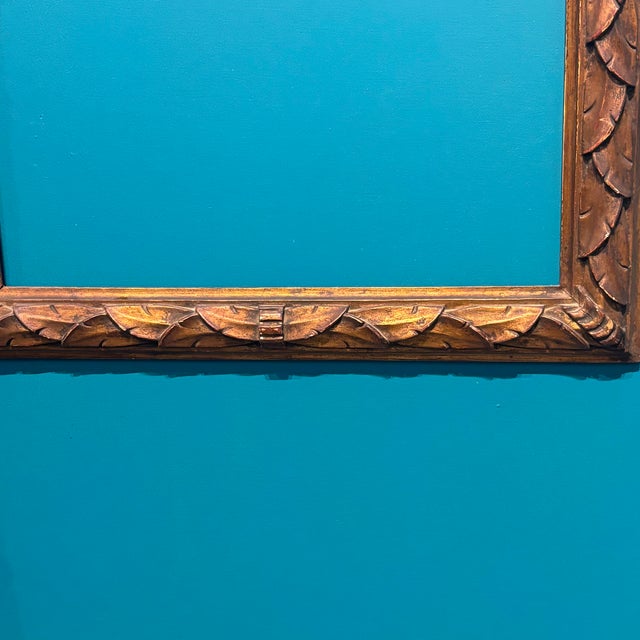 Brown Antique Carved Wooden Frames with Bronzed Gilding, 1800, Set of 2 For Sale - Image 8 of 11
