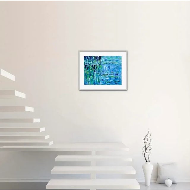 Water Gardens Impressionist Oil Painting For Sale - Image 4 of 6