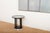 Fledermaus Side Table in Black Lacquered Wood with Metal Edge and Leather Glass Top by Josef Hoffmann for Wittmann, 1990s For Sale - Image 9 of 12