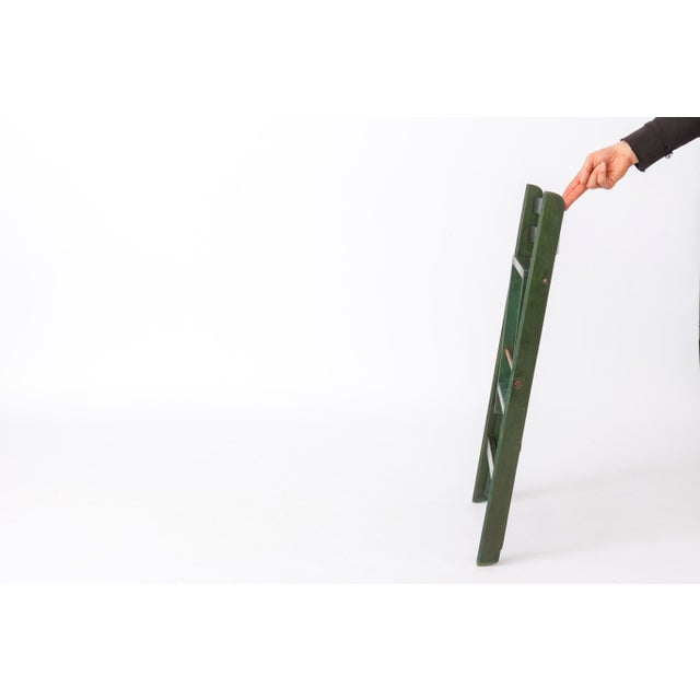 Forest Green Mid-Century Modern German Green Beech Folding Chairs, 1960s, Set of 4 For Sale - Image 8 of 10
