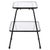 Metal Zunia 2 Tier Accent Table in Black For Sale - Image 7 of 8