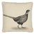 Country Linen Pheasant Left Piped Tapestry Cushion with Filler by Hines of Oxford For Sale