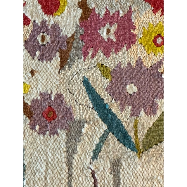 Mid-Century Modern 1970’s Swedish Floral Tapestry Wall Hanging For Sale - Image 3 of 6