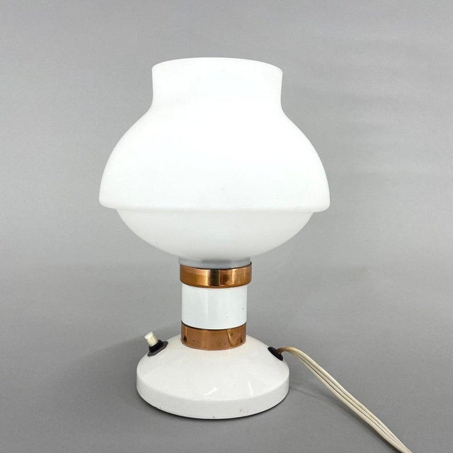 Lovely vintage table lamp, produced by a company Drukov in the 1970s in former Czechoslovakia. All imperfections can be...