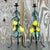 Brighten up your space with these vintage boho painted metal candlesticks featuring lemons and pears. These whimsical...