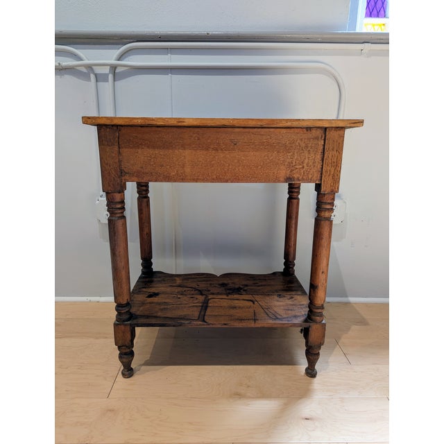 Brown Antique 19th Century Vernacular Pine Side Table For Sale - Image 8 of 9