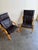 Mid-Century Modern Pair of Danish Stouby Leather Lounge Chairs Bentwood Frame – Mid-Century Modern Armchair 1960s For Sale - Image 3 of 10