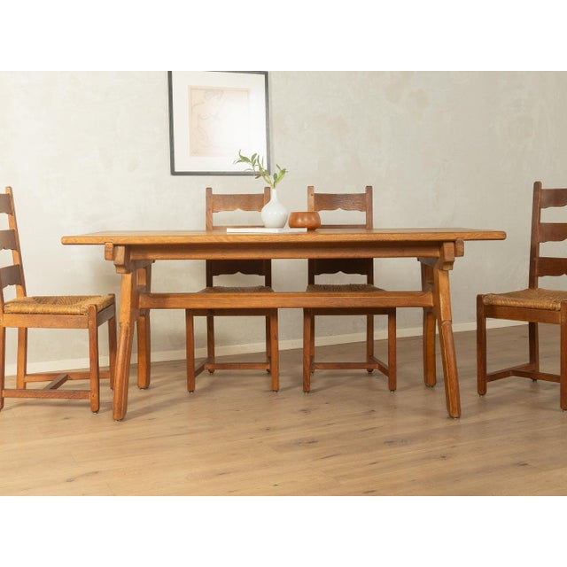 Brutalist Farmhouse Dining Table excellent craftsmanshiphigh-quality materialsMade in France Table Underside: 76.0 cm...