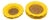 Vintage Faiobidos Portugal Yellow Ceramic Dishes, 1980s, Set of 5 For Sale