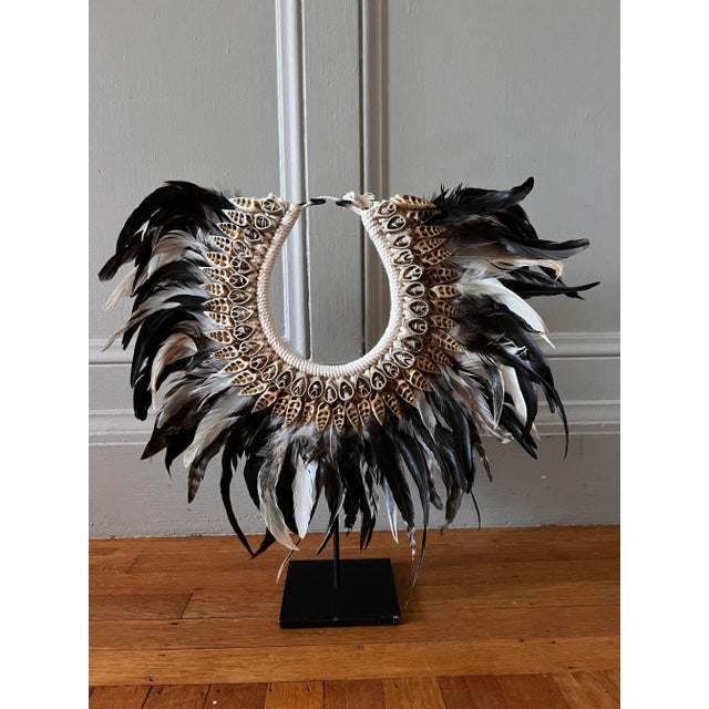 Contemporary Decorative Primary Necklace With Shells & Stand For Sale In San Francisco - Image 6 of 6