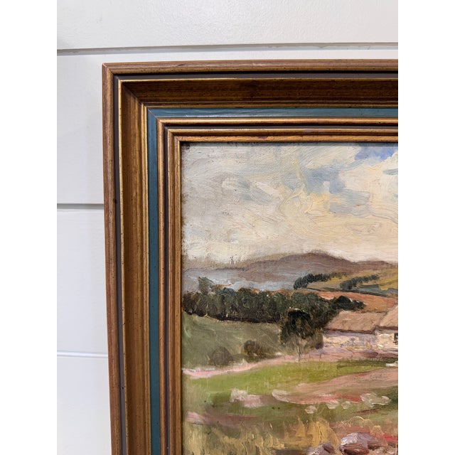 Mid 20th Century Oil on Canvas "Lake District Farmhouse" For Sale In Nashville - Image 6 of 9