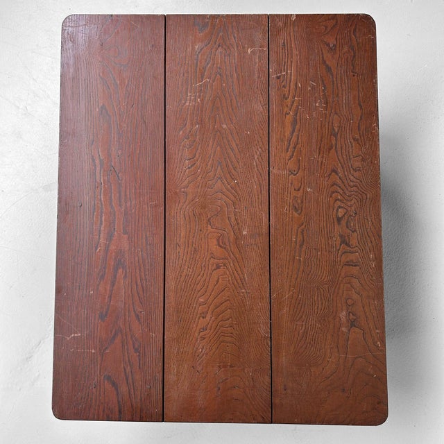 Vintage Japanese Wooden Folding Leg Table, 1920s For Sale - Image 14 of 18
