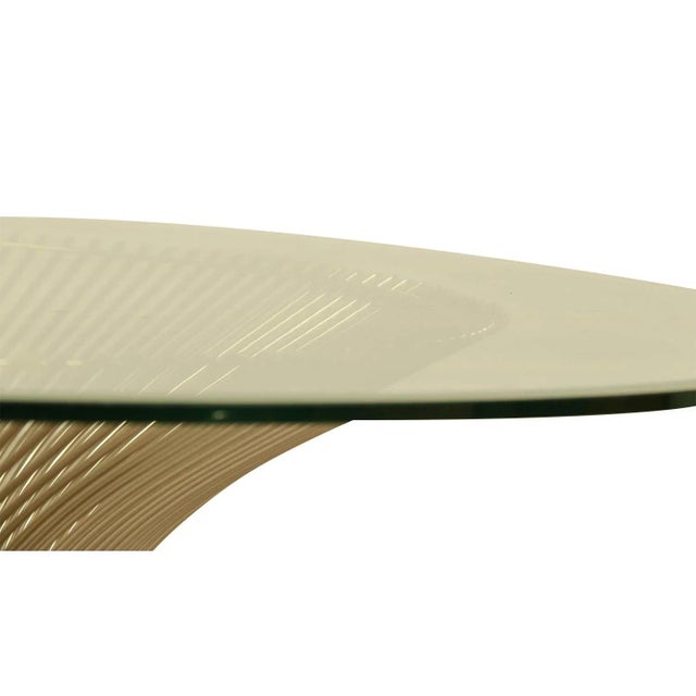 Knoll 1970s Mid-Century Knoll Warren Platner Wire Glass Coffee Table For Sale - Image 4 of 12