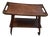 Mid- Century Walnut Tea Cart For Sale