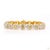Modern 2.12 Carat Round Brilliant Cut White Diamond Yellow Diamond Gold Bracelet For Sale - Image 3 of 9