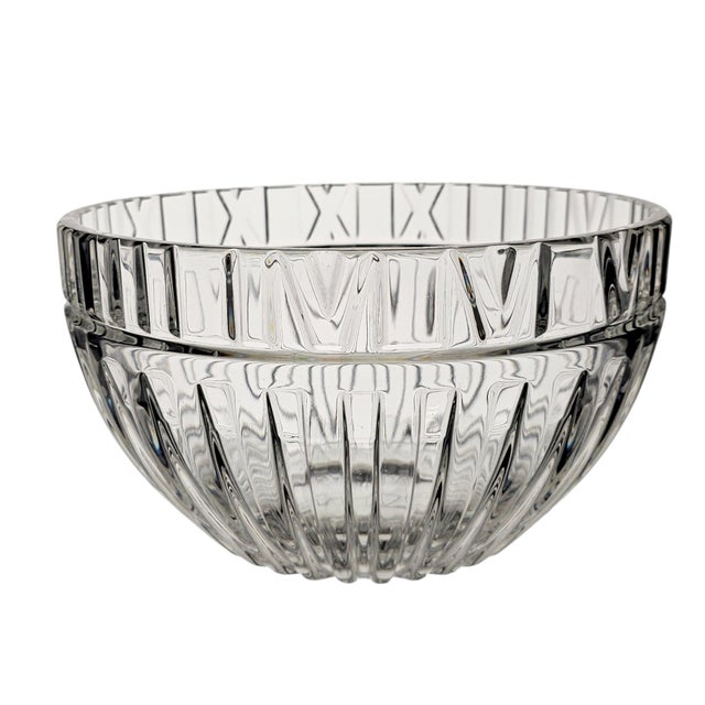 Attributed Tiffany & Co. Atlas Crystal Centerpiece Bowl, 9.75", C. 1995–2005 For Sale - Image 10 of 16