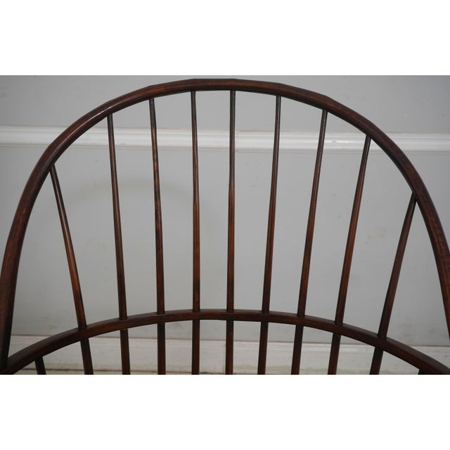 1980s Set of 6 Dr Dimes Windsor Loop Back Dining Room Chairs For Sale - Image 5 of 18