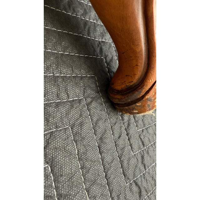 Wood 1990s Baker Furniture French Provincial Louis XV Oversized Fauteuil Chairs For Sale - Image 7 of 12