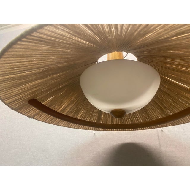 Acrylic Glass & Sisal Hanging Lamp from Temde, 1960s For Sale - Image 11 of 18