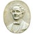 White Oval Bas-Relief in with Male Portrait, 1800s, Marble For Sale - Image 8 of 8