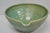 Mid 20th Century Vintage Primitive Green Glazed Ceramic Pottery Large Mixing Bowl W Handle For Sale - Image 5 of 18