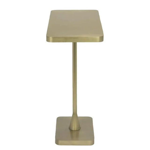 Noir NOIR Hild Side Table, Metal with Brass Finish For Sale - Image 4 of 6