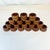 Wood Mid-Century Brutalist French European Walnut Wooden Napkin Rings - Set of 18. For Sale - Image 7 of 8