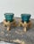 Vintage Make-Do Hemingray Glass Insulator Candleholders With Laminated Wood Bases, a Pair, Circa Mid 20th Century For Sale - Image 11 of 18