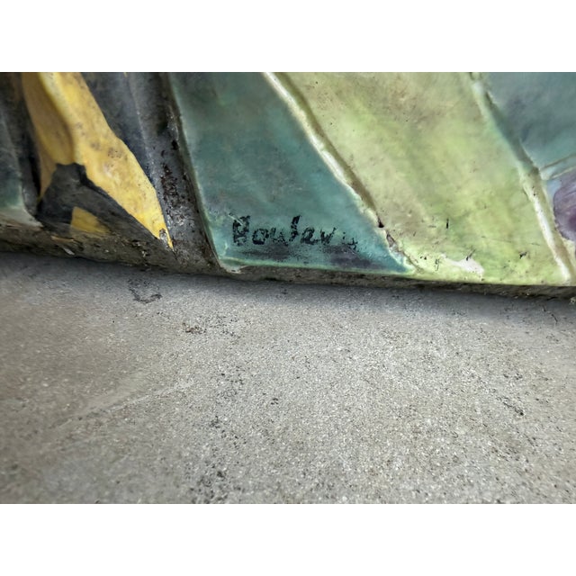 1980s Vintage Handmade Sculptural Art Garden Bench – Signed For Sale - Image 9 of 12