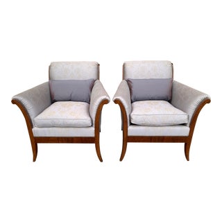 Dessin Fournir Club Chairs- a Pair For Sale