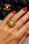 Bochic “Orient” Vintage Ruby, South Sea Pearl & Sapphire Ring Set 18K Gold & Silver For Sale - Image 4 of 9